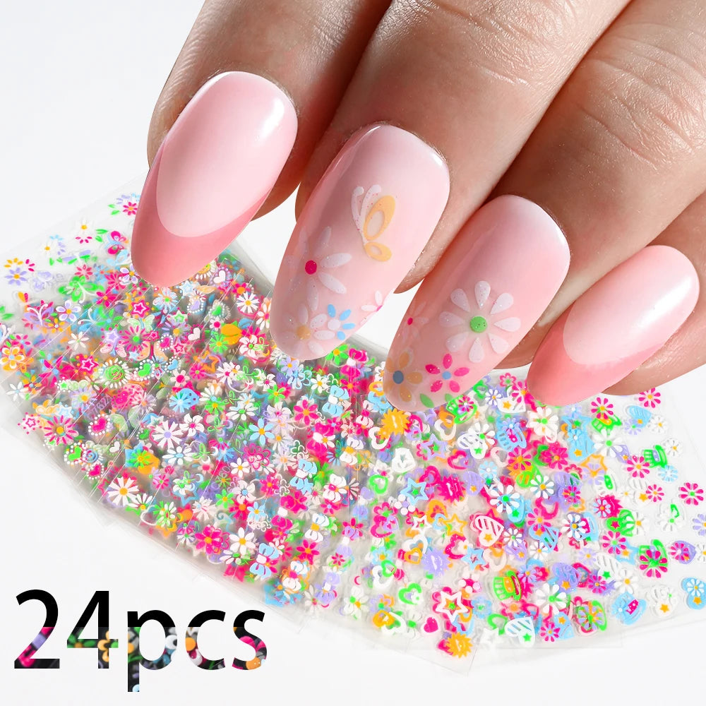 3 D Flowers Cherry Blossoms Rose Daisy Nail