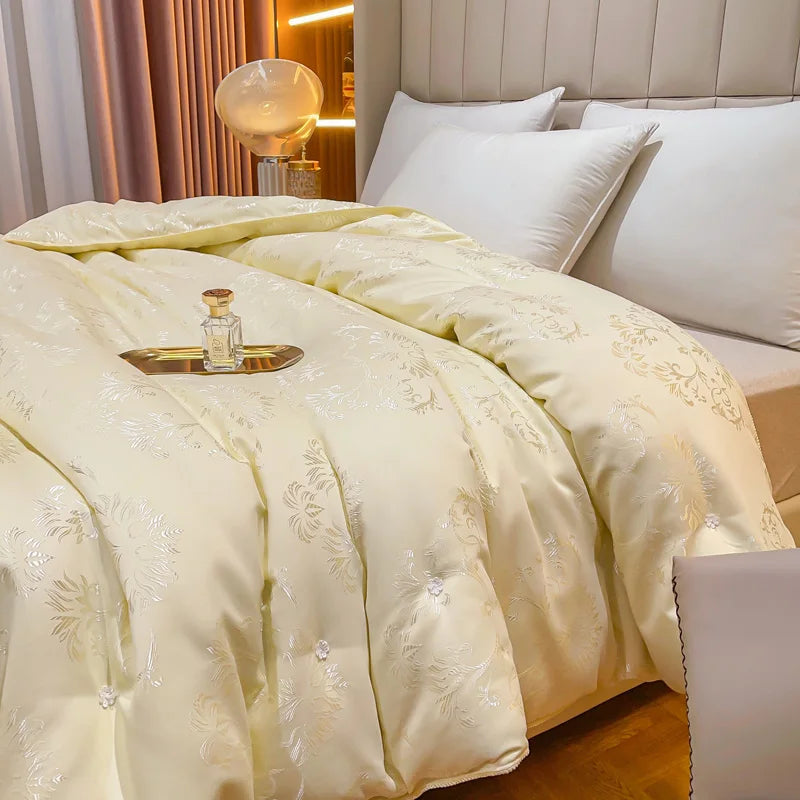 100% Natural Mulberry Silk Comforter King Queen Twin New Summer Cool Duvet Winter Warm Thick Blanket Single Couple Bedding Quilt