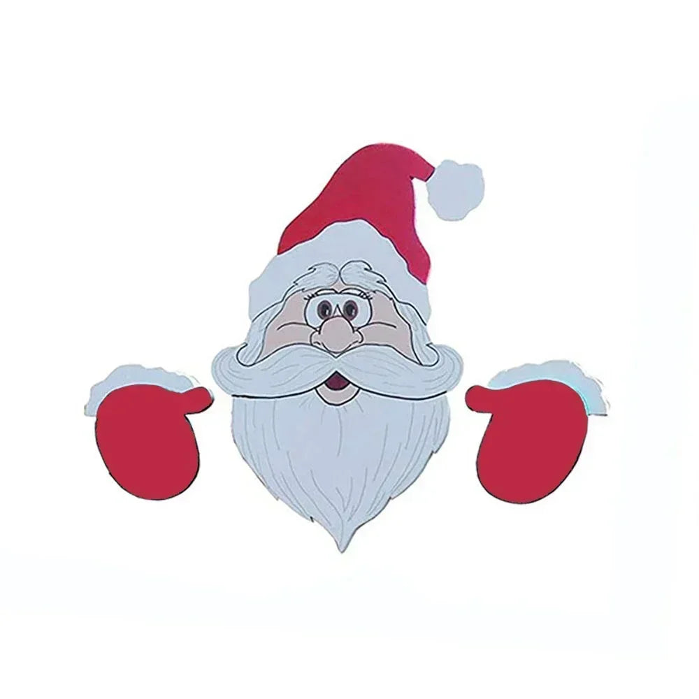 Christmas Fence Ornaments Santa Clause