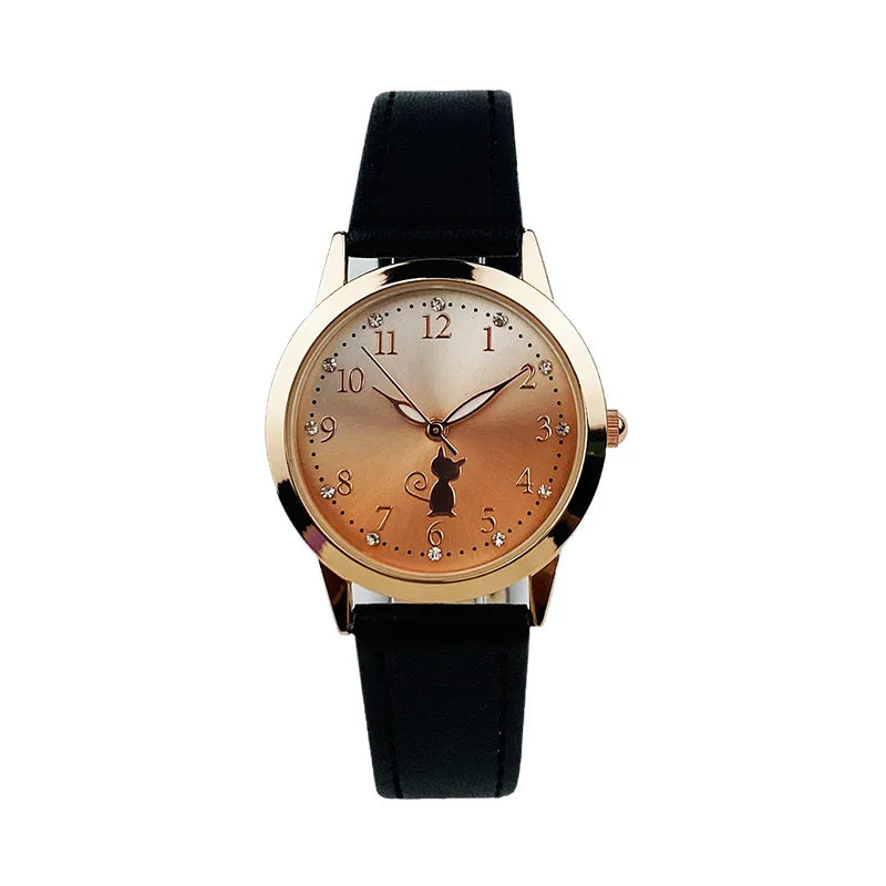 Cute Cat Waterproof Watch