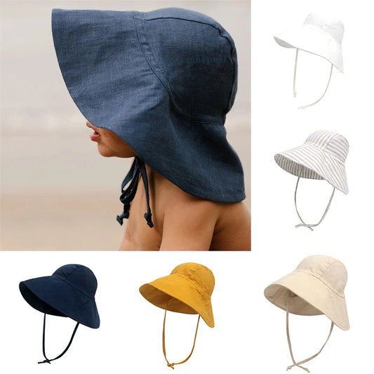 Bucket Cotton UV Travel Big Brim Cap