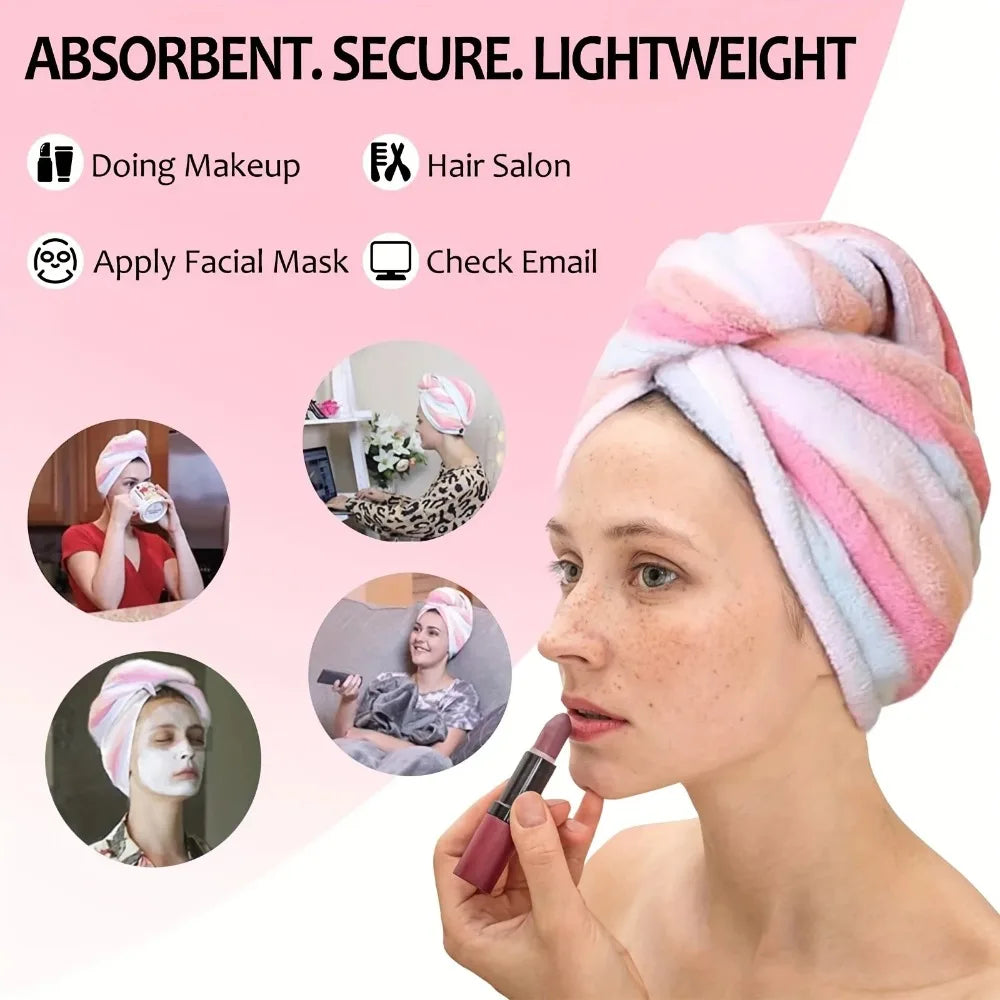 Ultra Absorbent Quick Dry Hair Towel Cap