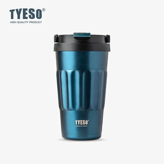 400/500ML Tyeso Vintage Coffee Mug Portable Steel Insulated Travel Cup Convenient Handheld 304 Stainless Thermos for On-the-Go