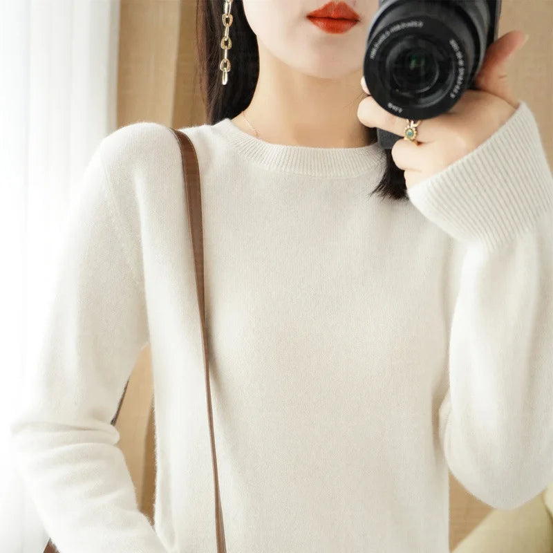 Cashmere Casual Knitted Women's Short Undercoat