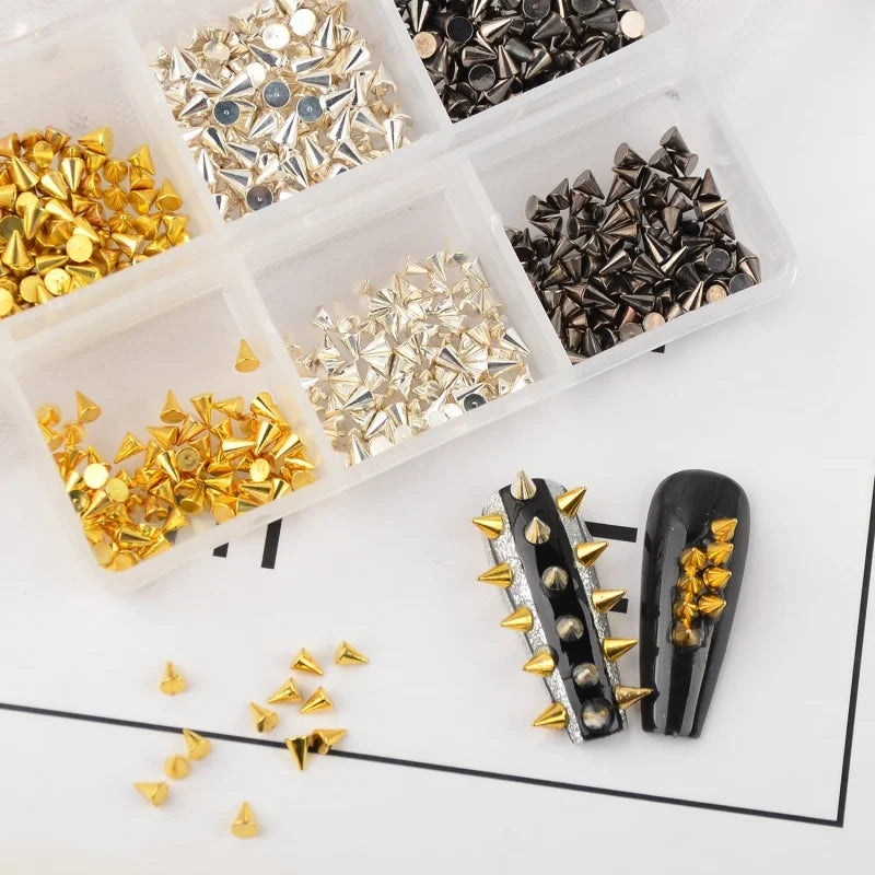 Punk Nail Rivets Spikes Metal Studs