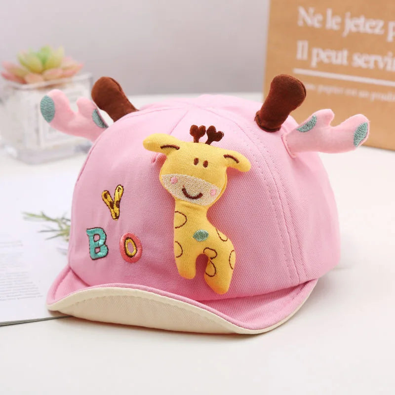 Cute Giraffe Baby Duckbill Hat