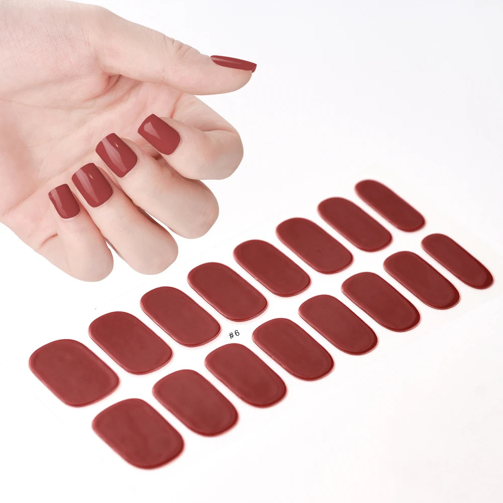 Transparent Semi Cured Gel Nail Strips