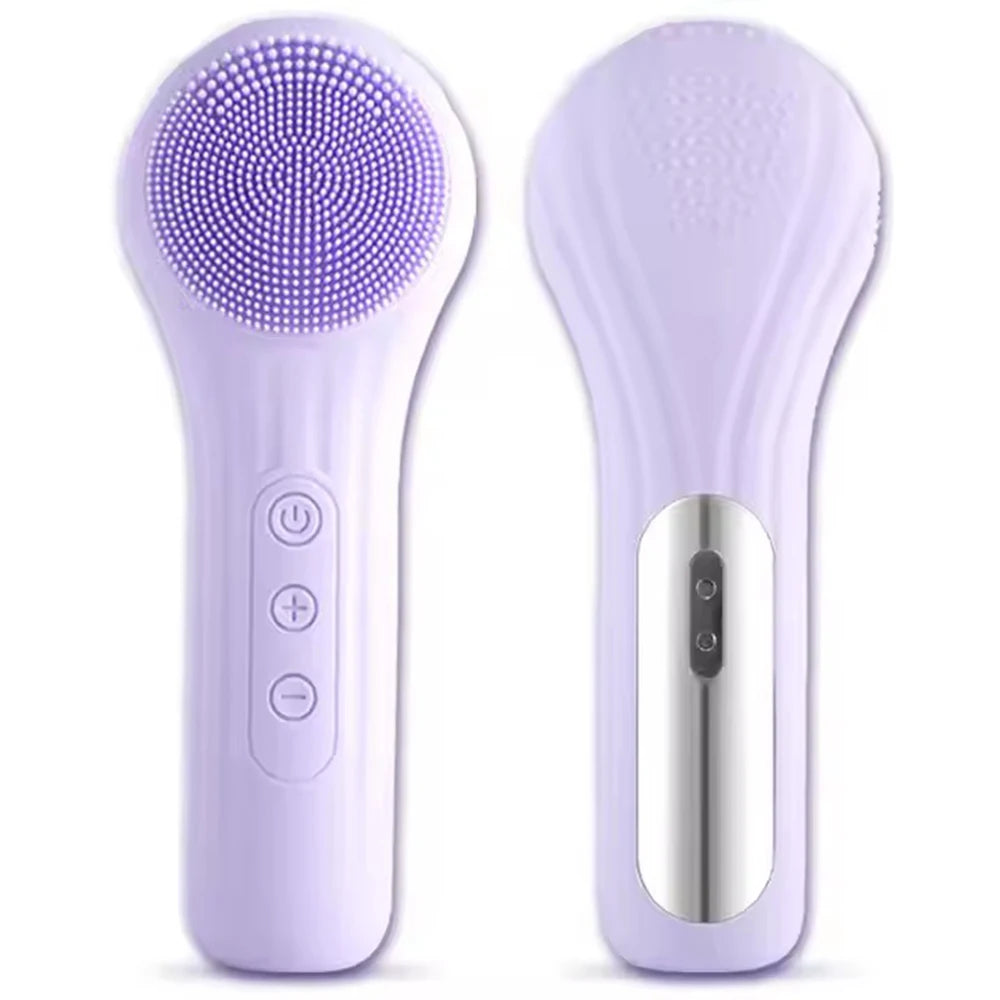 NEW Sonic Waterproof Facial Cleansing Brush for Men & Women Rechargeable Exfoliating Electric Face Scrubber Cleanser Brush
