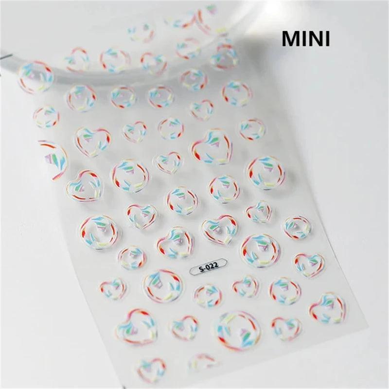 Soft Relief Decoration Nail Art Stickers