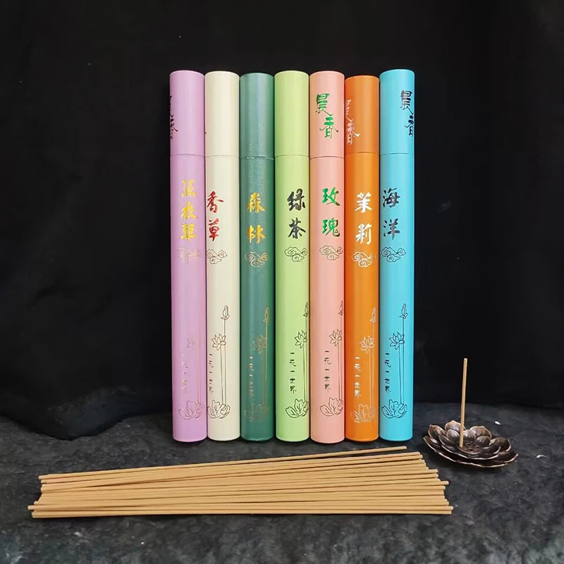 40 Sticks/pot Natural Sandalwood Incense Sticks Sleep Chinese Home Scents Aromatherapy Room Fragrance Buddhist Supplies Incenses