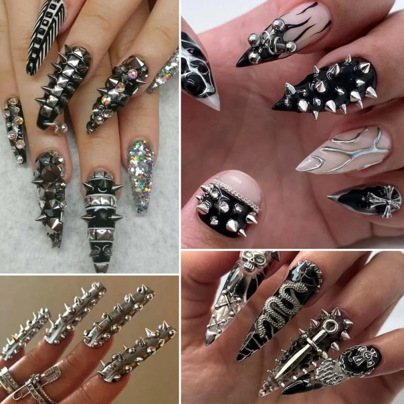 Punk Nail Rivets Spikes Metal Studs