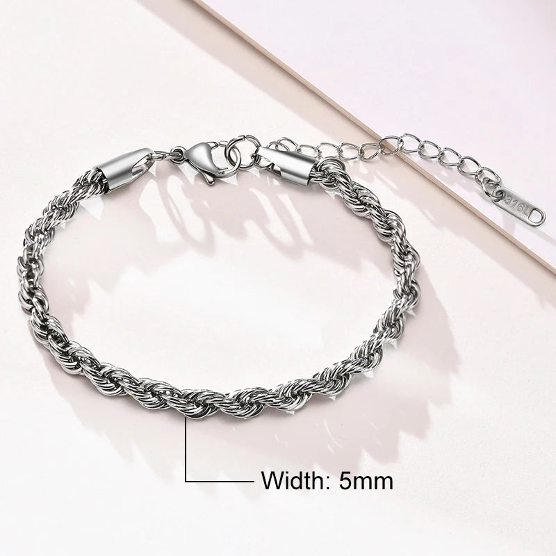 Unisex Rope Chain Bracelets