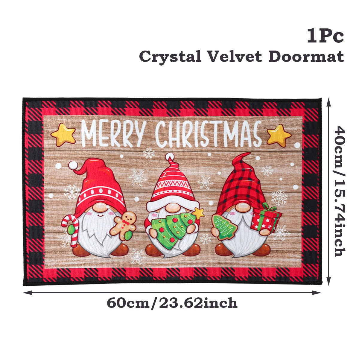 Christmas Door Mat Santa Claus