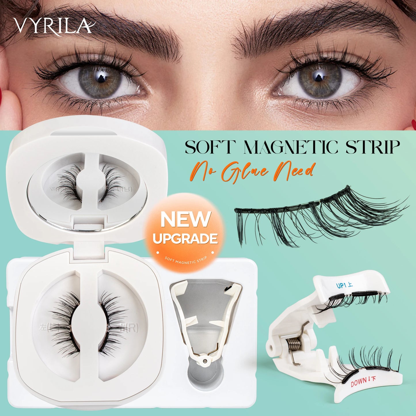 Magnetic No Glue Needed Reusable Eyelashes