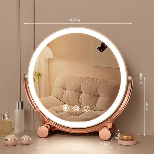Desktop LED Makeup Mirror