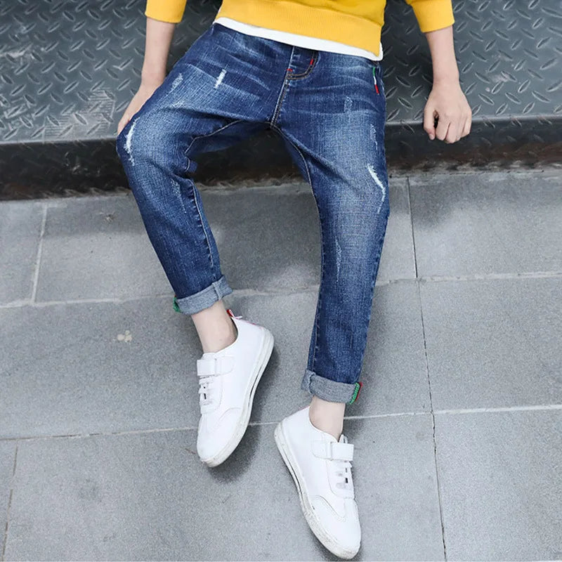Teenager Boys Slim Fit Casual Trousers