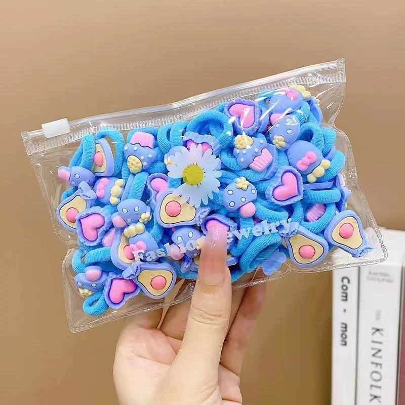 Cute Cartoon Rubber Elastic Hair Bands