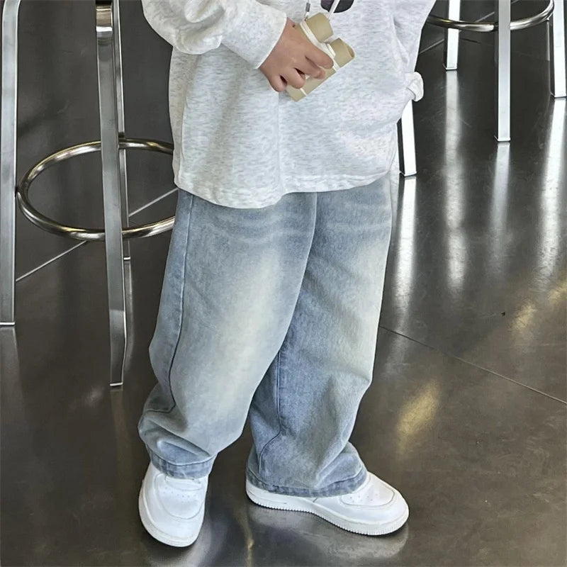 Denim Casual Loose Kids Fashion Pants