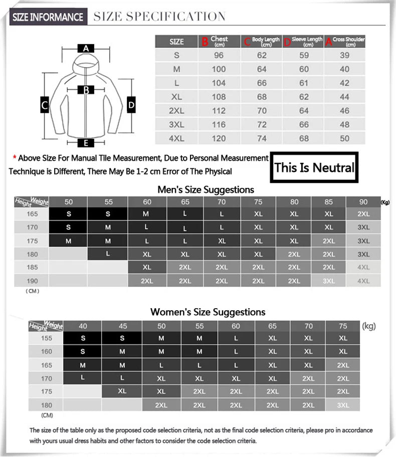 Men Waterproof Hiking Jacket