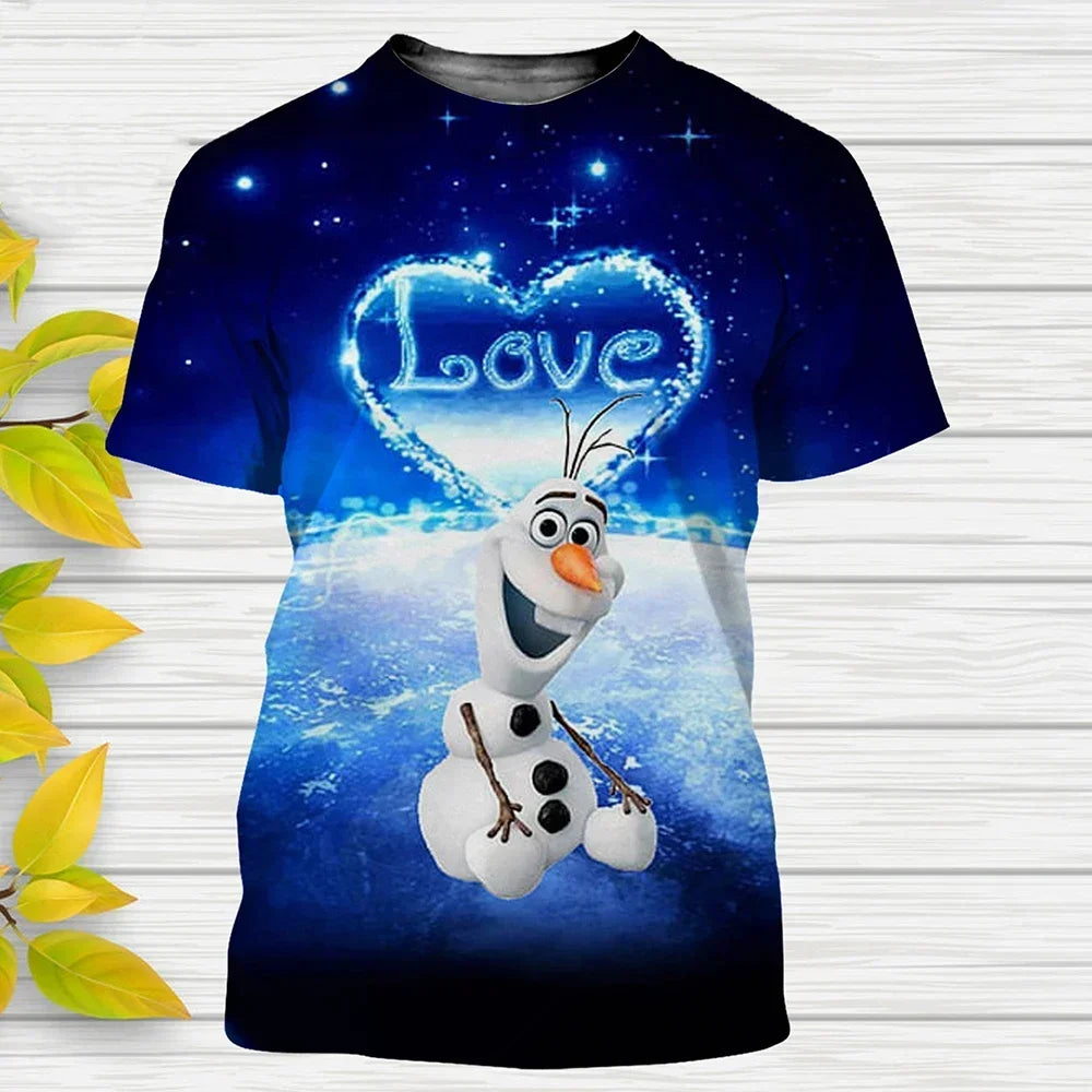 Funny Frozen Cartoon 3D Print T Shirt