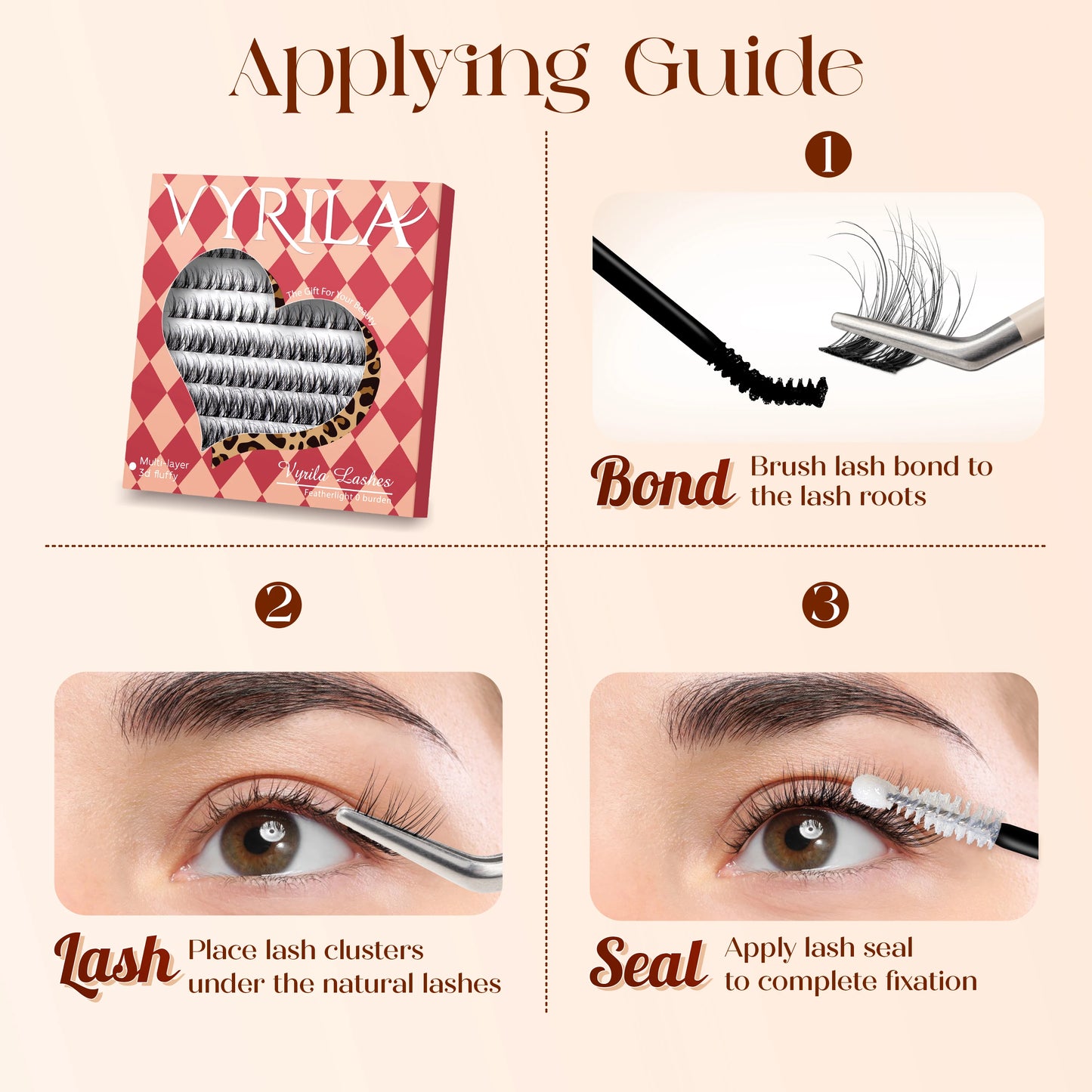 Fiber Eyelash Clusters