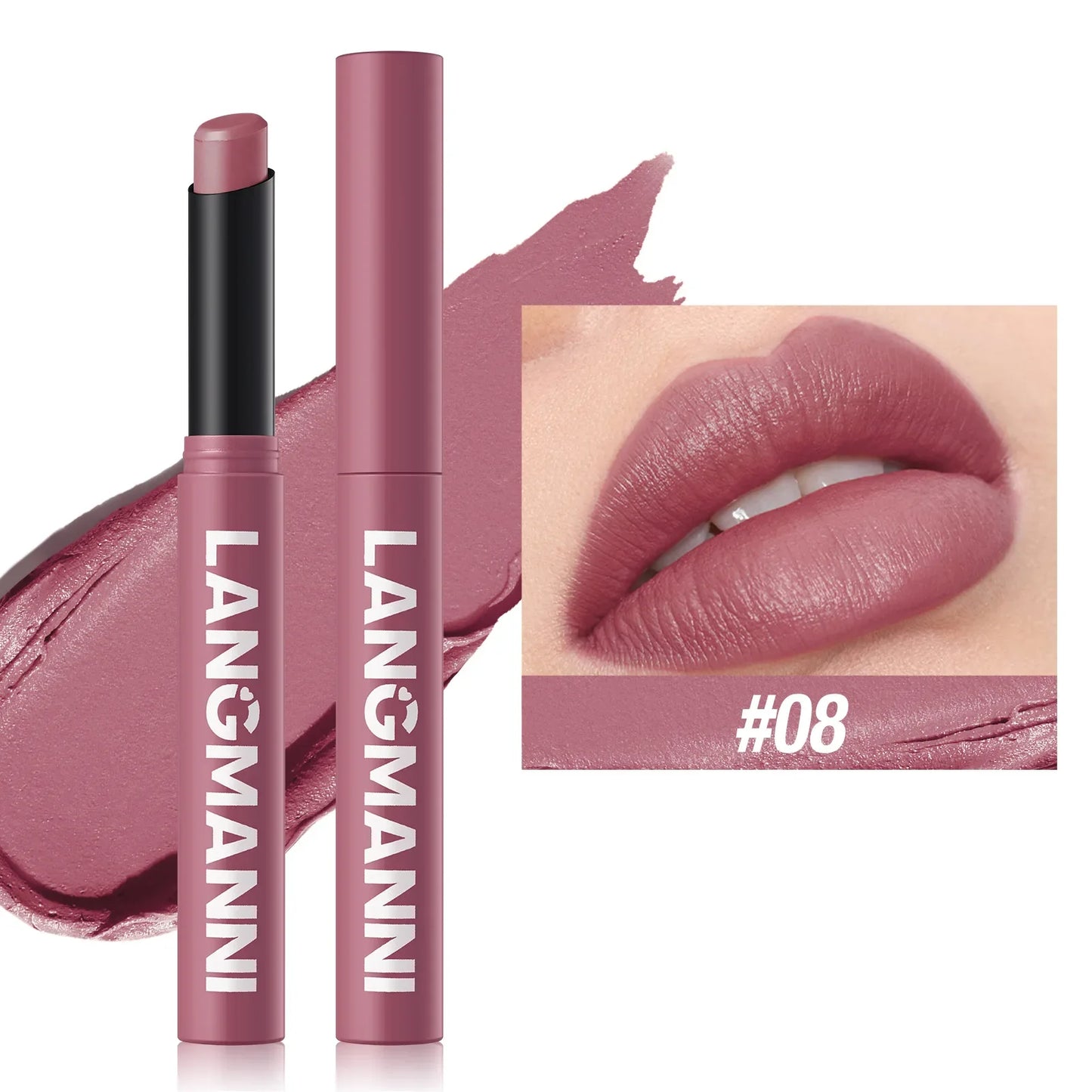 New Rotating Velvet Matte Lipstick+Pencil