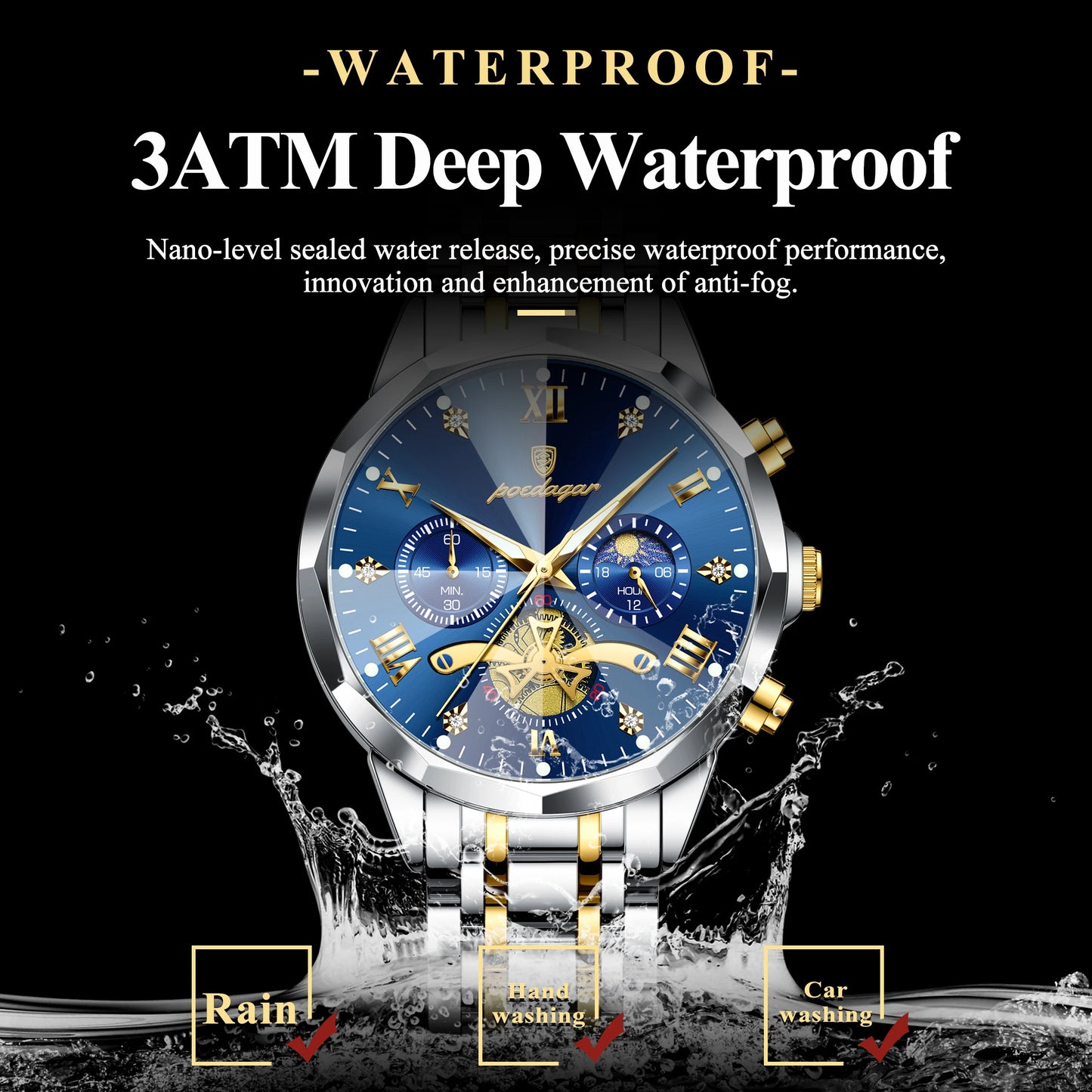 Luxury Original Waterproof Luminous Wristwatch