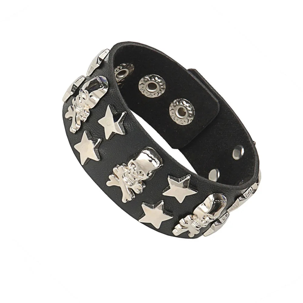 Hip Hop Rock Chain Multi Layered Bracelet