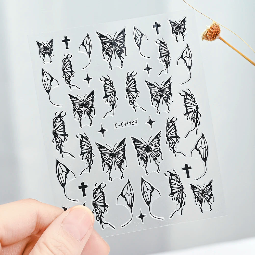 3 D Bronzing Nail Art Sticker