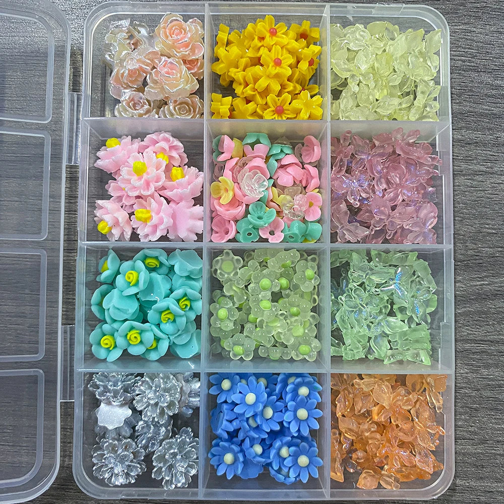 3D Multi-Shapes Flower Butterfly Nail Art