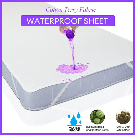 Waterproof Bed-sheet Cotton Terry Flat Sheet