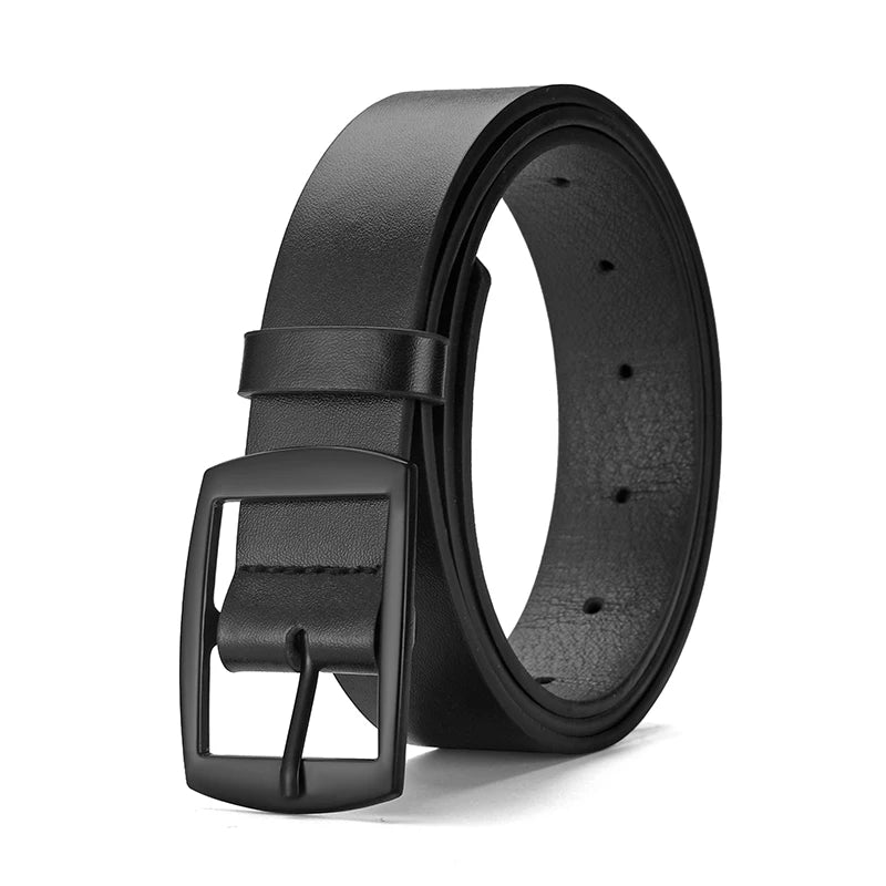 New Luxury High Quality Metal Pin Buckle Leather Belt
