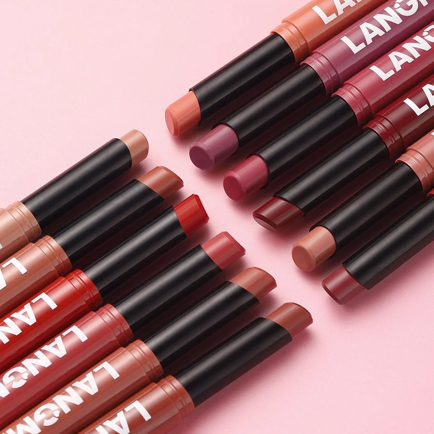 New Rotating Velvet Matte Lipstick+Pencil