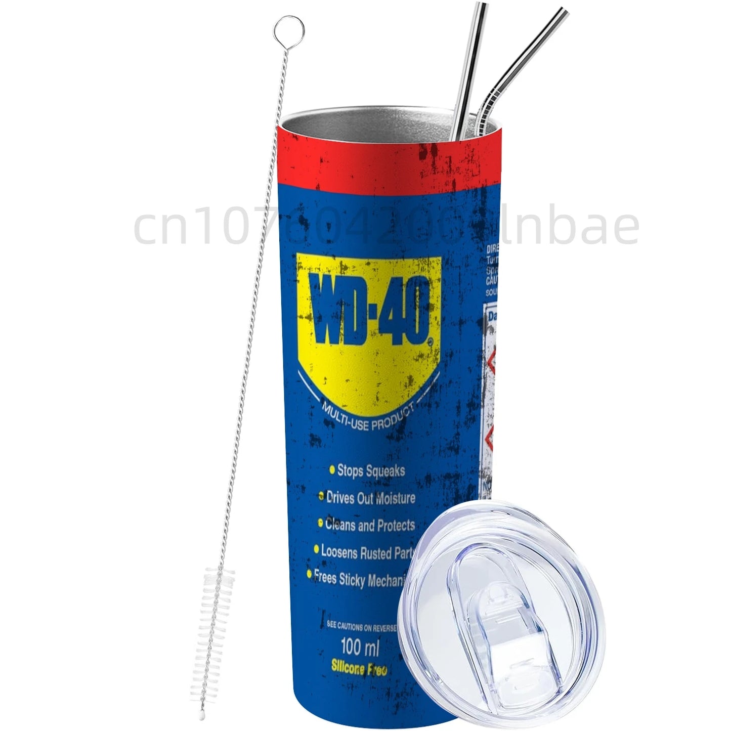 20Oz WD40 Mechanic Oil Stainless Steel Vacuum Double Wall Insulated Tumbler with Lid Cold Hot Drink Coffee Mug Engineer Gifts