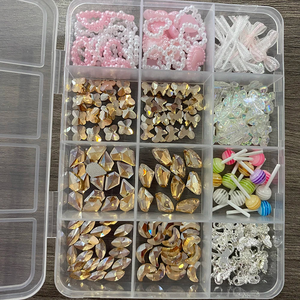 3D Multi-Shapes Flower Butterfly Nail Art