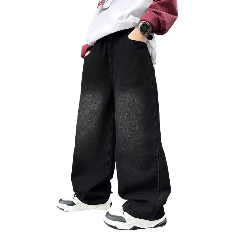 unisex Denim Straight Pant