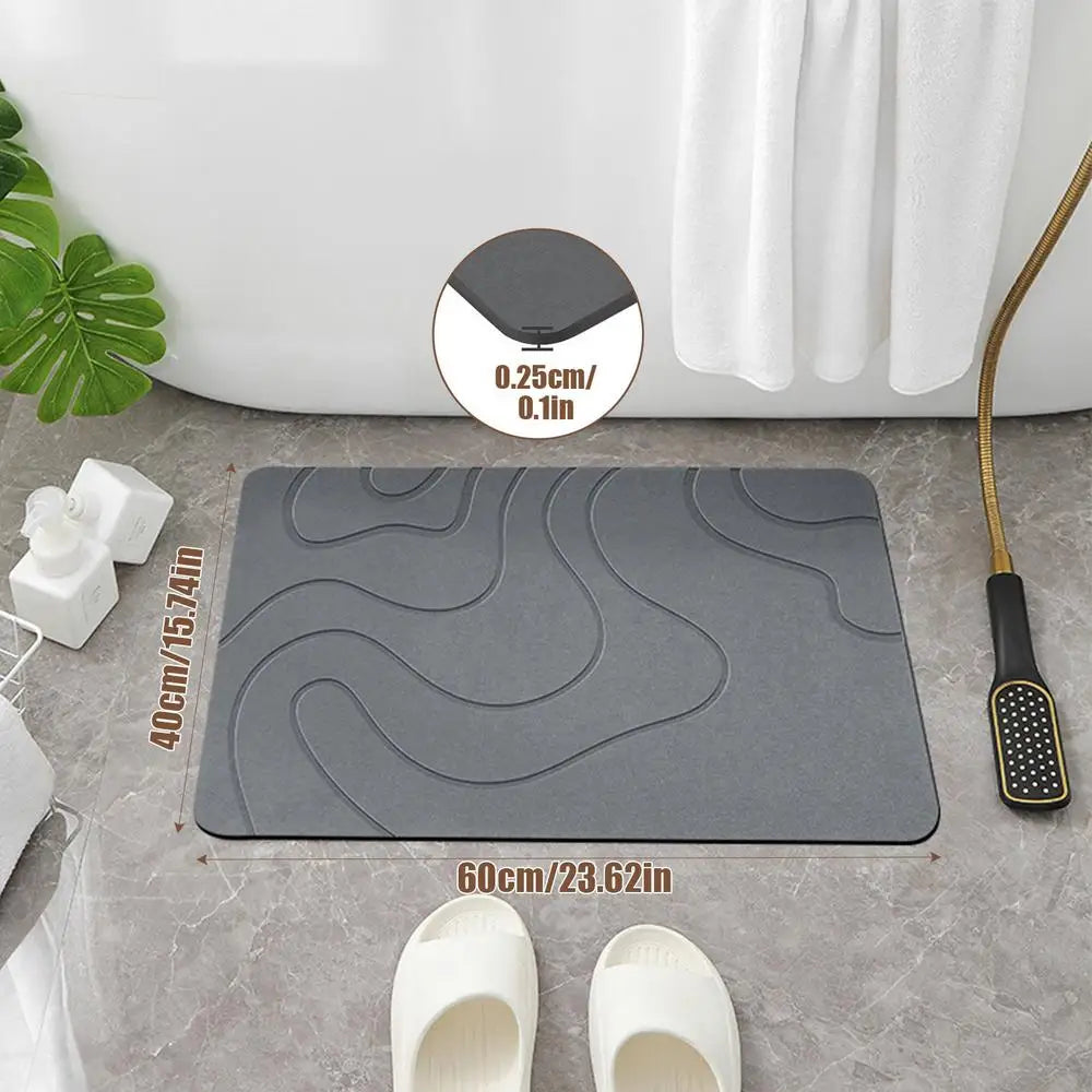 Quick drying Stone Bath Mat