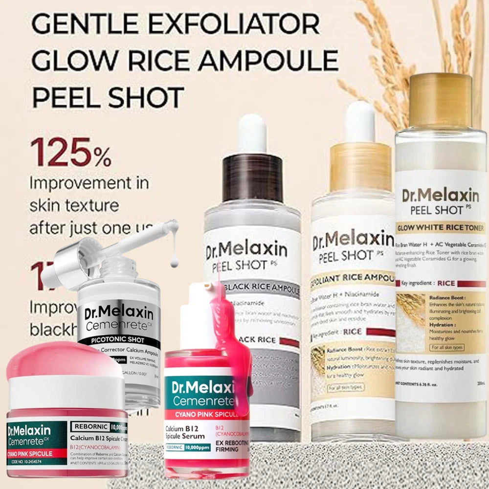 Peel Shot White And Black Rice Exfoliating Serum & Cream