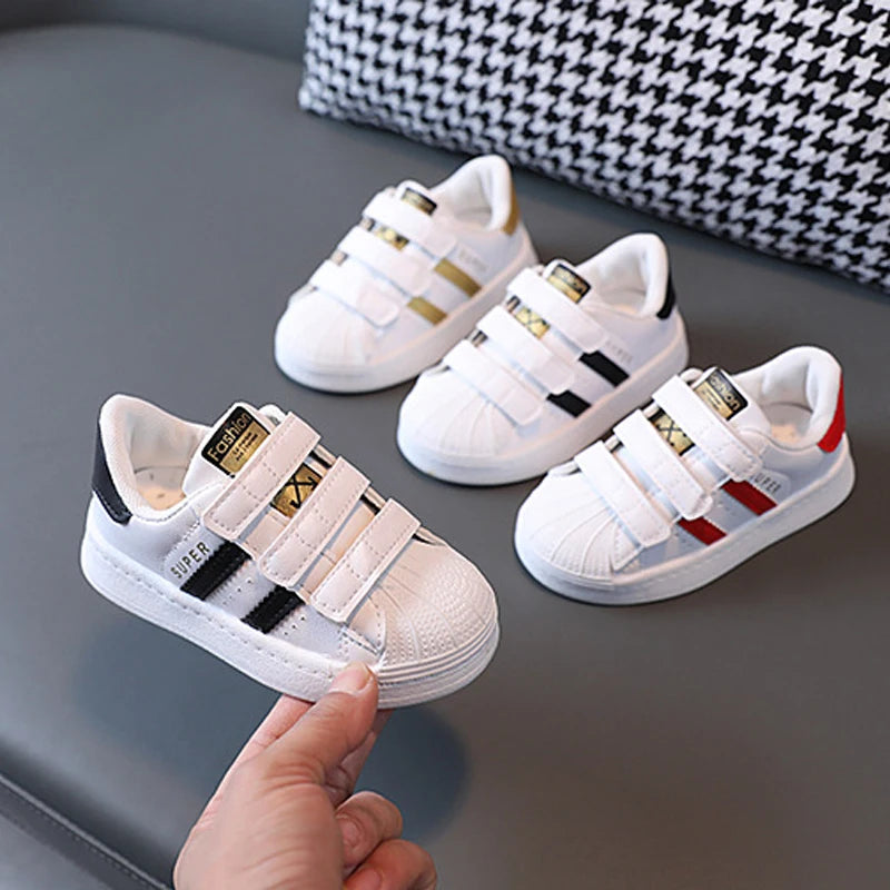 Children's  Fashion Design Hook Breathable Sneakers