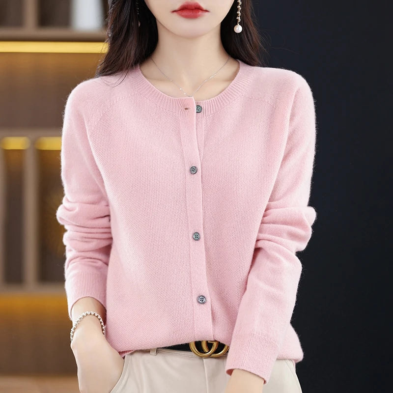 High-Grade Knit  Cardigan Fashion Coat