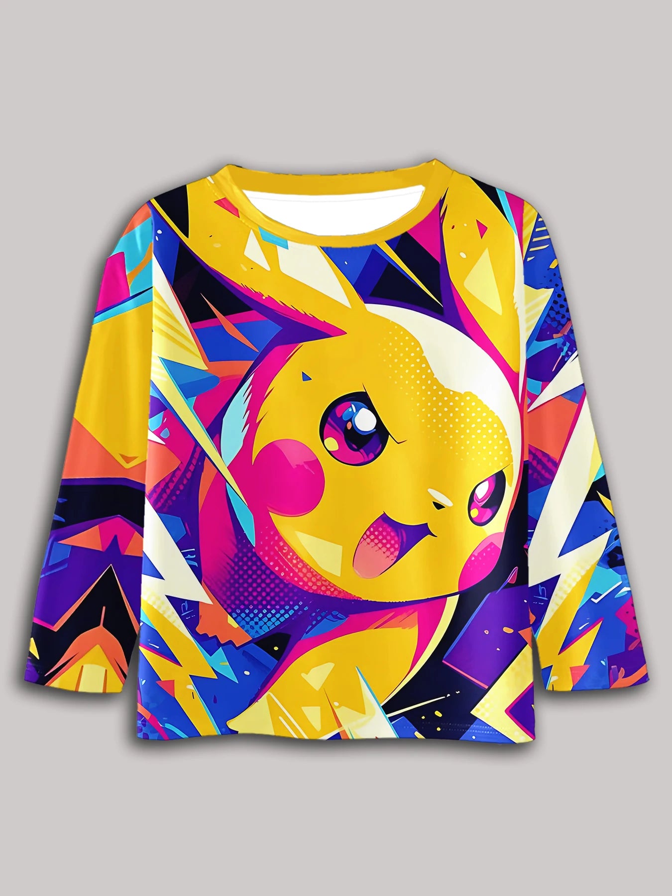 3D Print Casual Round Neck Boys and Girls Tops