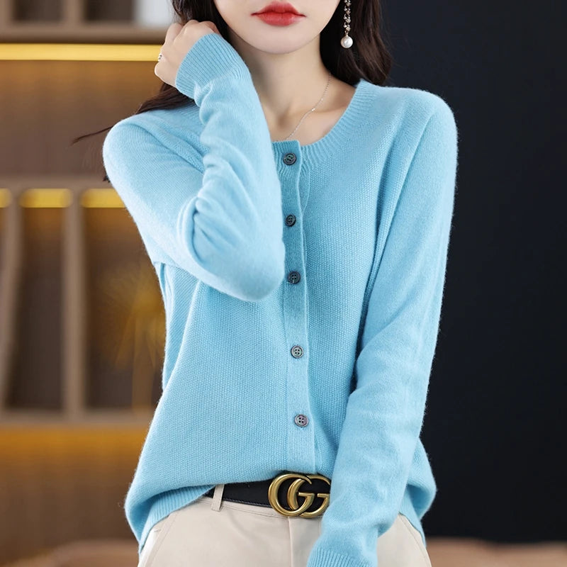 High-Grade Knit  Cardigan Fashion Coat