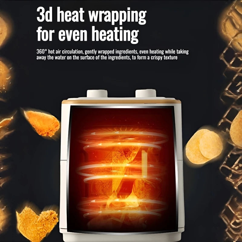 Home Smart Air Fryer Large Capacity Multifunctional Electric Fryer French Fry Machine Cooking Electric Oven Oven