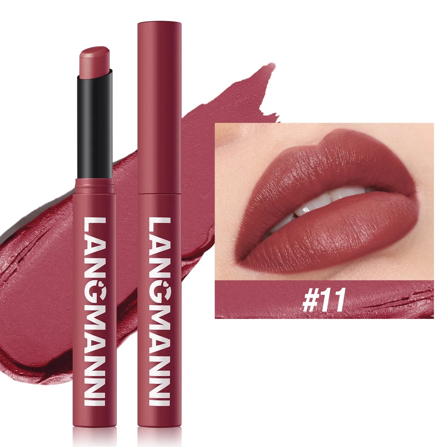 New Rotating Velvet Matte Lipstick+Pencil