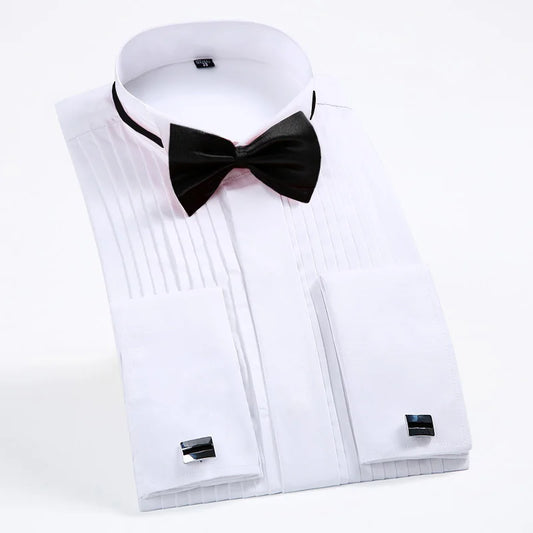 Classic Winged Collar Dress Shirt for Men