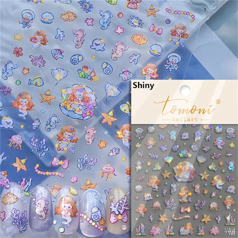 Soft Relief Decoration Nail Art Stickers