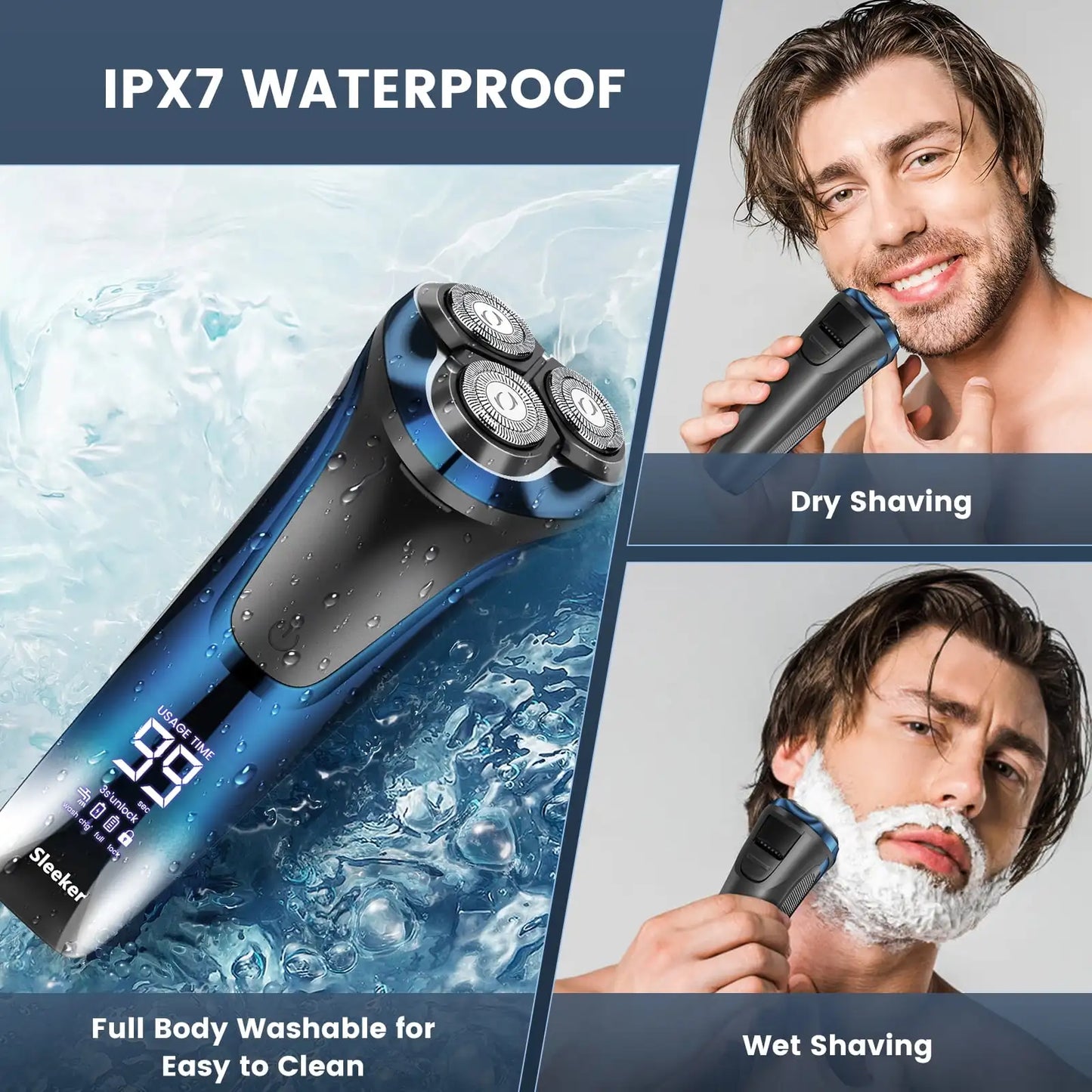 Rechargeable Electric Beard Shaver