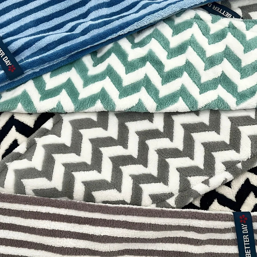 Stripped Microfiber Hair Dry Towel