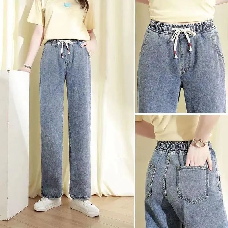 Trendy Straight Cut  Denim lady Jeans