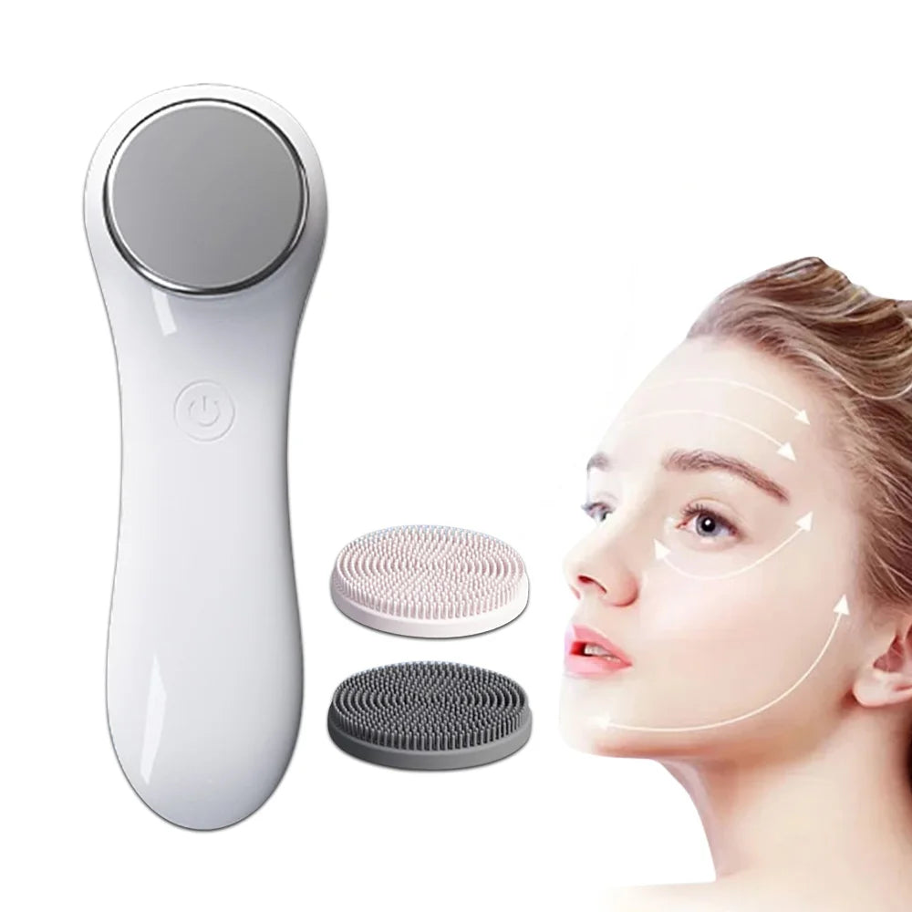 Facial Cleansing Brush Face Scrubber Waterproof Face Electric Silicone Face Deep Pores Blackhead Cleaning Washing Cleanser Brush
